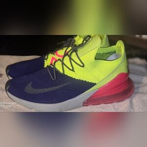 Nike Kids' Neon Yellow & Navy Athletic Shoes